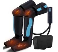 CCHYF Leg Massager with Heat, 3-in-1 Foot Calf & Thigh Massager and Compression Therapy, Air Compression Leg Maneger for Vericose Veins,Muscle Fatigue, Cramps, Swelling,Edema,Great Gifts for Mom & Dad