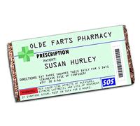 CCHZ-WIN Personalised SOS Prescription Milk Chocolate Bar ~ Joke Gift Present Idea for him her N131 - Any Occasion Birthday Christmas Retirement L