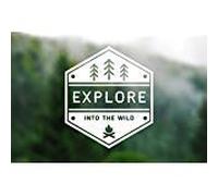 CCI Explore Into The Wild Wanderlust Decal Vinyl Sticker|Cars Trucks Vans Walls Laptop| White |5.5 x 4.75 in|CCI1308