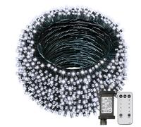CCILAND Christmas Tree Lights Mains Powered, 40M 400 LED String Lights Outdoor with Remote Timer 8 Modes Fairy Lights Waterproof for Garden Patio Porch Party Decorations (Cool White)