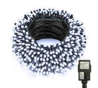 CCILAND Christmas Tree Lights Plug in, 20M 200 LED String Lights Outdoor Waterproof with Auto Timer 8 Modes Fairy Lights for Bedroom Party Garden Xmas Decorations (Cool White)