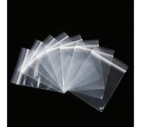 CCINEE 100PCS Grip Seal Bags 3.5x5.1 Inch Zip Lock Plastic Clear Seal Bags