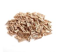 CCINEE 150 PCS Mini Wooden Clothespins,Multi-Function Clothespins Photo Paper Peg Pin Craft Clips for Home School Arts Crafts Decor, 1 Inch