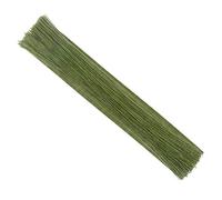 CCINEE 22 Gauge Dark Green Floral Wire Stem for Flower Arrangement Craft Supply,16 Inch,150PCS