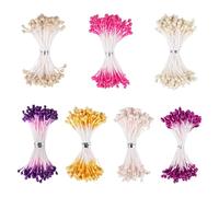 CCINEE 560pcs Flower Stamens for Crafts, 3mm Artificial Pearl Floral Pistil for Card Scrapbook Flower Buds Craft Making Decoratiaon DIY Floral Picks