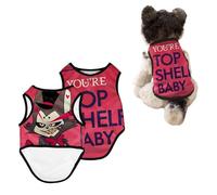 Ccipotatoo Anime Hazbin Hotel Dog Costume Pet Clothes Cat Cosplay Outfits Funny Dog Vest with Alastor/Angel Dust Print Pet Suit to Small to Large Dog Cat (Hastur, XL)