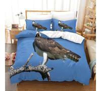 CCIZFMQ 3D Print Osprey Duvet Cover Set Bedding Set Dead Branches with Pillow Cases Hidden Zipper for Kid Teens Boys And Girls Super King(260x220cm)