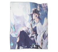 CCIZFMQ Japanese Anime Throw Blanket 3D Printed Butterfly Moon Bedding Plush Soft Cozy Lightweight Fluffy Gifts for Kids Teens Adults for Boys Girls All Season Couch Sofa 60x80inch(150x200cm)