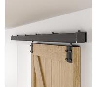 CCJH 152CM/5FT Sliding Door Track Barn Door Hardware Kit Closet Box Rail Hidden Roller Minimalist Modern Style