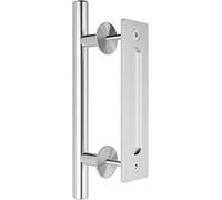CCJH 24cm Sliding Door Handle Stainless Steel Sliding Barn Door Handle