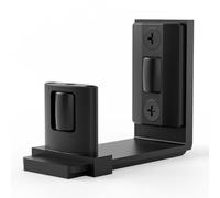 CCJH Adjustable Floor Guide Wall/Door Bottom Guide Sliding Barn Door Guide Hardware Black Plate Style