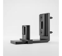 CCJH Adjustable Floor Guide Wall/Door Bottom Guide Sliding Barn Door Guide Hardware Black Plate Style
