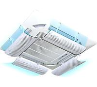 CCKUHN Central Air-conditioning Windscreen Anti-direct Blowing Windscreen With Activated Carbon Filter Layer, Purifies Air 53x20x1Cm