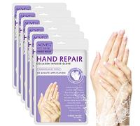 CCKULOOB Hand Mask, 6 Pairs Super Hydrating Hand Mask Moisturizing Hand Mask that Enriched with Collagen, Shea Butter, and Vitamin-E to Revive Dry, Rough and Cracked Skin (6 Lavender)