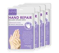 CCKULOOB Hand Mask Hand Moisturizing Gloves Mask for Dry,Cracked Hands and Anti-aging,Repair Rough Skin (4 Packs, Lavender)