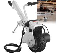 CCKUYT Heavy Duty Marine Swivel Trailer Jack - Trailer Dolly, Max Load 5000Lbs, Trailer Mover Motorized 12V/350W Trailer Jack, Power Mover Maneuver Trailer Boat