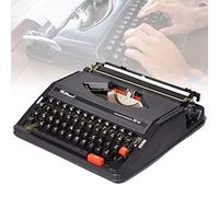 CCKUYT Old Fashioned Manual Typewriter, Machine Typewriter, Portable Flexible Buttons Clear Handwriting - for Letters, Creative Writing, Crafting, Free Writing,Black