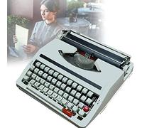 CCKUYT Old Fashioned Manual Typewriter, Machine Typewriter, Portable Flexible Buttons Clear Handwriting - for Letters, Creative Writing, Crafting, Free Writing,Black