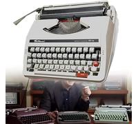 CCKUYT Portable Manual Typewriter, Old-fashioned Mechanical English Typewriter, Vintage Inspired Functional Home Decor, for Free Writing, Creative Writing and Ideal for Letters