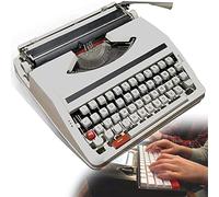 CCKUYT Retro Manual Typewriter with Case, Portable Old Fashioned Mechanical Typewriter, Functional Vintage Inspired Home Decor, Great for Creative Writing, Crafting, Letters