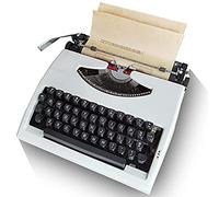 CCKUYT Vintage Typewriter, Old Mechanical English Typewriter, Machinery Normal Use Antiquated Art Retro Gift, for Notes or Letters or Creative Writing, Black