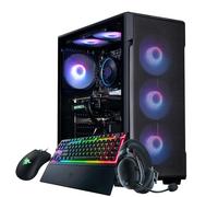 CCL HORIZON Gaming PC Tower Bundle - AMD Ryzen 5 8400F - RTX 5060 8GB GDDR7-32GB DDR5 RAM - 1TB NVMe SSD - WiFi - Windows 11 - Ornata V3 Keyboard, DeathAdder Mouse, BlackShark V2 Headset - Black