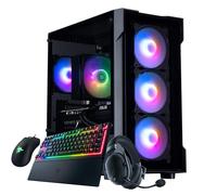 CCL HORIZON Gaming PC Tower Bundle - Ryzen 5 8400F - RTX 5070 12GB GDDR7-32GB DDR5 RAM - 2TB NVMe SSD - WiFi - Windows 11 - Ornata V3 Keyboard, DeathAdder Mouse, BlackShark V2 Headset - Tsunami Black