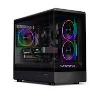 CCL Horizon Pre-Built Gaming PC - AMD Ryzen 5 5500 - NVIDIA GeForce RTX 5060 Ti 8GB - 16GB DDR4 RAM - 500GB NVMe SSD - Panoramic ARGB Gaming PC Case - WiFi - VR Ready - Black - Desktop Computer