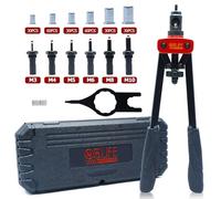 CCLIFE Rivet Nut Gun Pliers Set 240pcs M3 M4 M5 M6 M8 M10 Rivet Nuts Rivet Nut Tool 6pcs Metric Mandrels Heavy Duty Hand