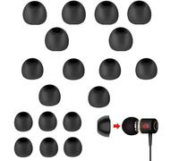 CCLKHY 9 Pairs Silicone Earbud Tips, Replacement Earbuds, 3 Sizes (S/M/L), Compatible with In-Ear Headphones, Black