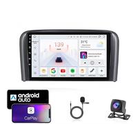 CCLXWY Android 16 Car Stereo 9-inch Touch Screen Car Radio For Volvo S80 1998-2006 Carplay Auto Double Din With GPS Navigation Bluetooth FM Support Mirror Link Backup Camera,4CoreWifi4G+64G