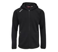 CCM Adult Locker Room Hoodie, Full Zip, Colour: Black, Size: M, black, One Size
