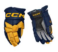 CCM JetSpeed FT8 Navy/Sunflower Junior Hockey Gloves 11 inches