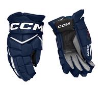 CCM JetSpeed FT8 Navy/White Junior Hockey Gloves 10 inches