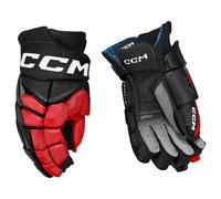 CCM JetSpeed FT8 Pro Black/Red/White Junior Hockey Gloves 12 inches