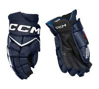 CCM JetSpeed FT8 Pro Navy/White Senior Hockey Gloves 15 inches