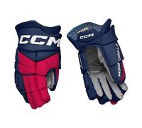 CCM JetSpeed FT880 Junior Ice Hockey Gloves (Navy/Red/White, 10 Inches/25 cm)