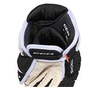 CCM Tacks 4 ROLL PRO 3 Black/White Senior Hockey Gloves 15 inches
