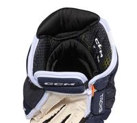 CCM Tacks 4 ROLL PRO 3 Navy Senior Hockey Gloves 14 inches