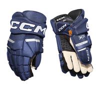 CCM Tacks XR Navy/White Junior Hockey Gloves 12″