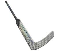 CCM Vizion Senior Ice Hockey Goalkeeper Bat (Silver, 26 Inch, Bend 04, Right)