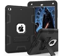 CCMAO iPad mini 5 Case 2019, iPad mini 4 Case 2015, Heavy Duty Shockproof Hybrid Protective Cover for iPad mini 5th/4th Generation 7.9 inch, Black