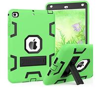 CCMAO iPad mini 5 Case 2019, iPad mini 4 Case 2015, Heavy Duty Shockproof Hybrid Protective Cover for iPad mini 5th/4th Generation 7.9 inch, Green+Black