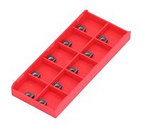 CCMT09T304 CNC Turning Inserts, Carbide Lathe Cutting Tools, 10Pcs Set for Steel and Stainless Steel Processing, High Strength Cemented Carbide Blades with Metal Surface Treatment