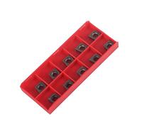 CCMT09T304 VP15TF CNC Carbide Inserts, 10PCS Lathe Turning Tool Blades, High Quality Carbide Tips for Steel and Stainless Steel, Durable CNC Cutting Inserts with Plastic Box
