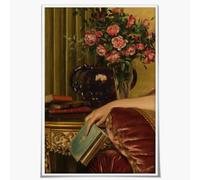 CCMXMKO Vintage Art Portrait Maximalist Decor with Baroque Rococo Canvas Wall Art Print Eclectic Room Decor Oil Painting Renaissance Traditional for Living Room, Office, Bedroom - 16x24in Unframed