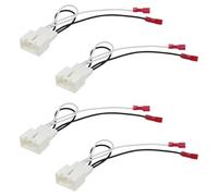CCOQ 4PCS 72-5602 Car Door Speaker Adapter Wiring Harness, Audio Wire Cable Connector Plug, Compatible with Ford Focus F-150 F-250 EcoSport Explorer Escape & Mazda 3 CX-3 CX-5 CX-9 Speaker