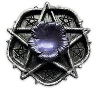 CCOTIKOSEE Pentacle Altar Crystal Ball Holder, Astrology Ritual Alter Witch Decoration Tea Light Tray Plate Witch Craft for Wicca Tarot Supplies