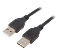 CCP-USB2-AMAM-6 cable USB 2.0 USB A male, both sides 1.8m black GEMBIRD