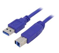 CCP-USB3-AMBM-0.5M Cable USB 3.0 USB A Male USB B Male Gold Plated 05m GEM